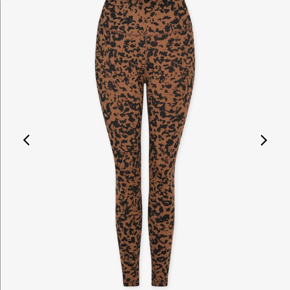 Matching leopard leggings